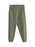 Lindex Kids' Cotton Blend Brushed Jogging Bottoms, Light Dusty Khaki