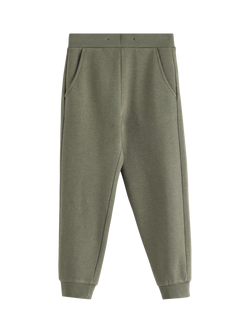 Lindex Kids' Cotton Blend Brushed Jogging Bottoms, Light Dusty Khaki, Light Dusty Khaki