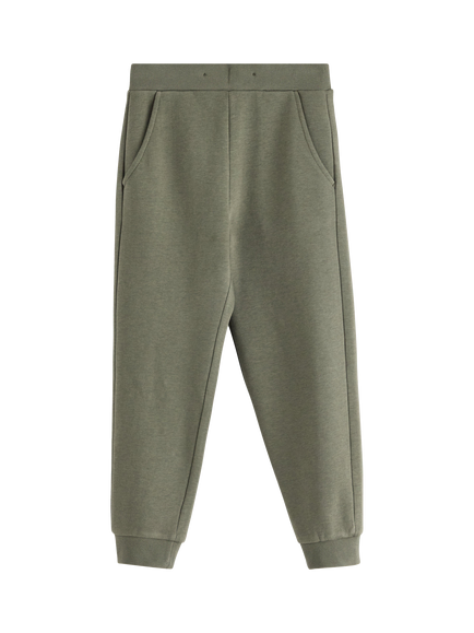 Lindex Kids' Cotton Blend Brushed Jogging Bottoms, Light Dusty Khaki, Light Dusty Khaki