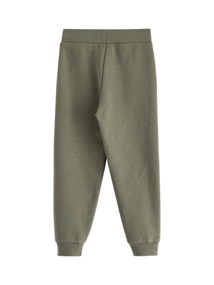Lindex Kids' Cotton Blend Brushed Jogging Bottoms, Light Dusty Khaki - view 2, Light Dusty Khaki