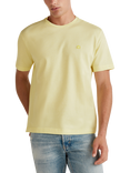 Benetton Cotton Regular Fit Oxford Piquet Short Sleeve T-Shirt