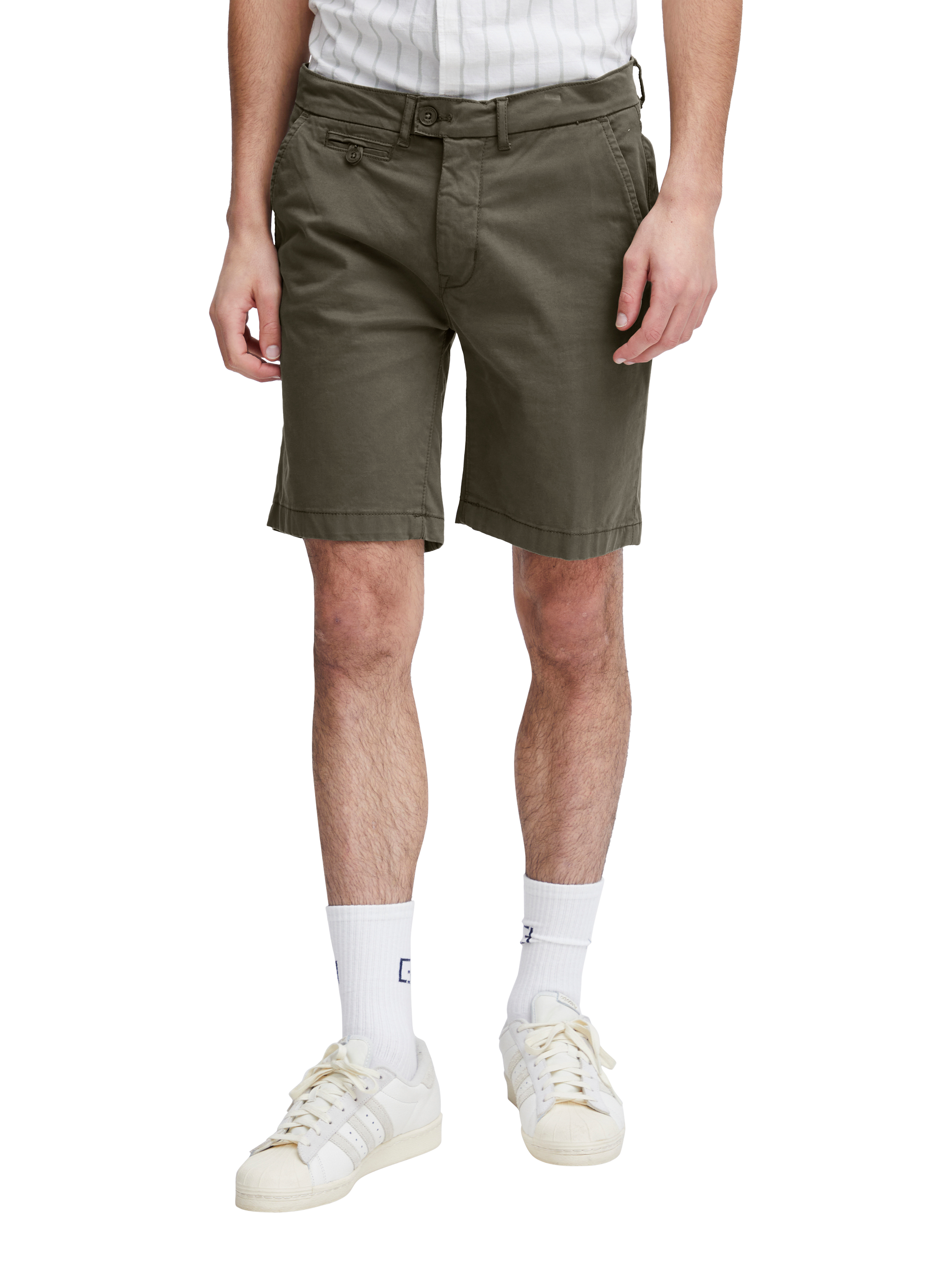 Product image 1 of 7, which shows Casual Friday Allan Chino Shorts, Mid Green, S