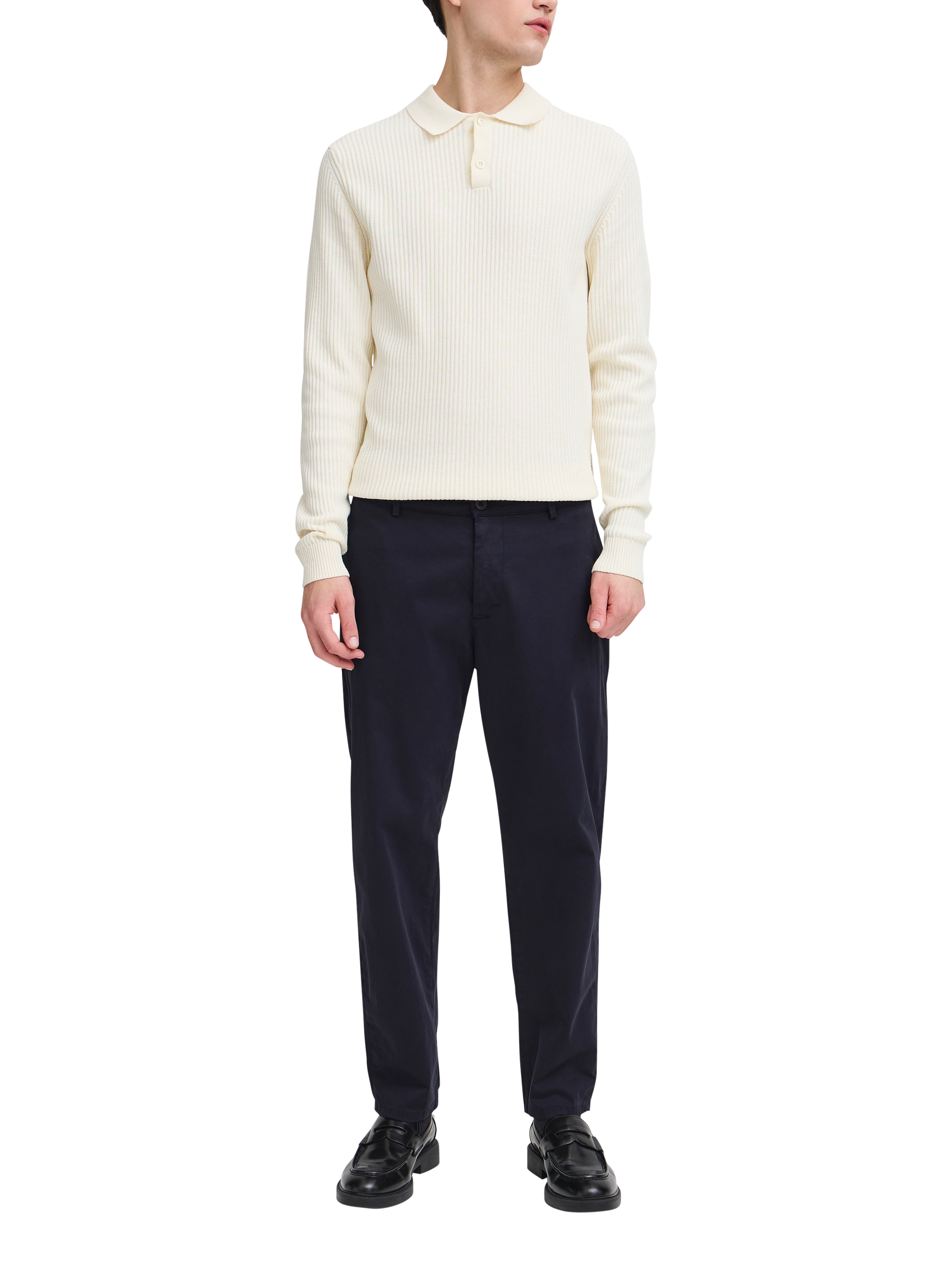 Product image 3 of 7, which shows Casual Friday Pepe Relaxed Fit Chinos, Dark Navy, 31R