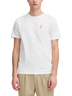 Casual Friday Carson Cotton Regular Fit Short Sleeve Logo T-Shirt, White, White