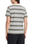 Casual Friday Frankie Cotton Regular Fit Short Sleeve Stripe T-Shirt, Green/Multi