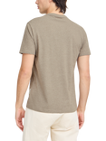 Casual Friday Jasper Cotton Regular Fit Short Sleeve T-Shirt, Mid Blue, Mid Brown
