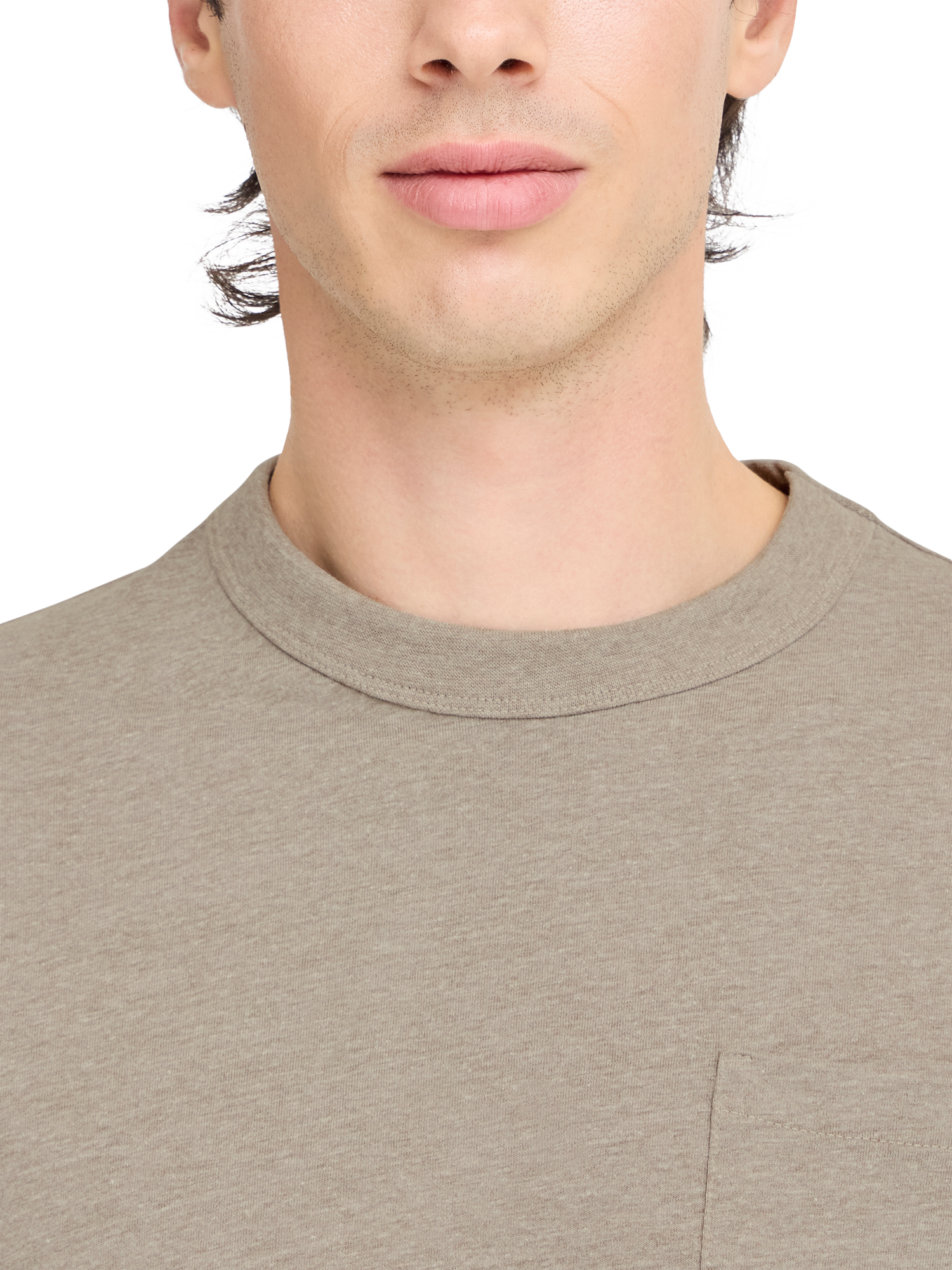 Product image 4 of 7, which shows Casual Friday Jasper Cotton Regular Fit Short Sleeve T-Shirt, Mid Brown, M