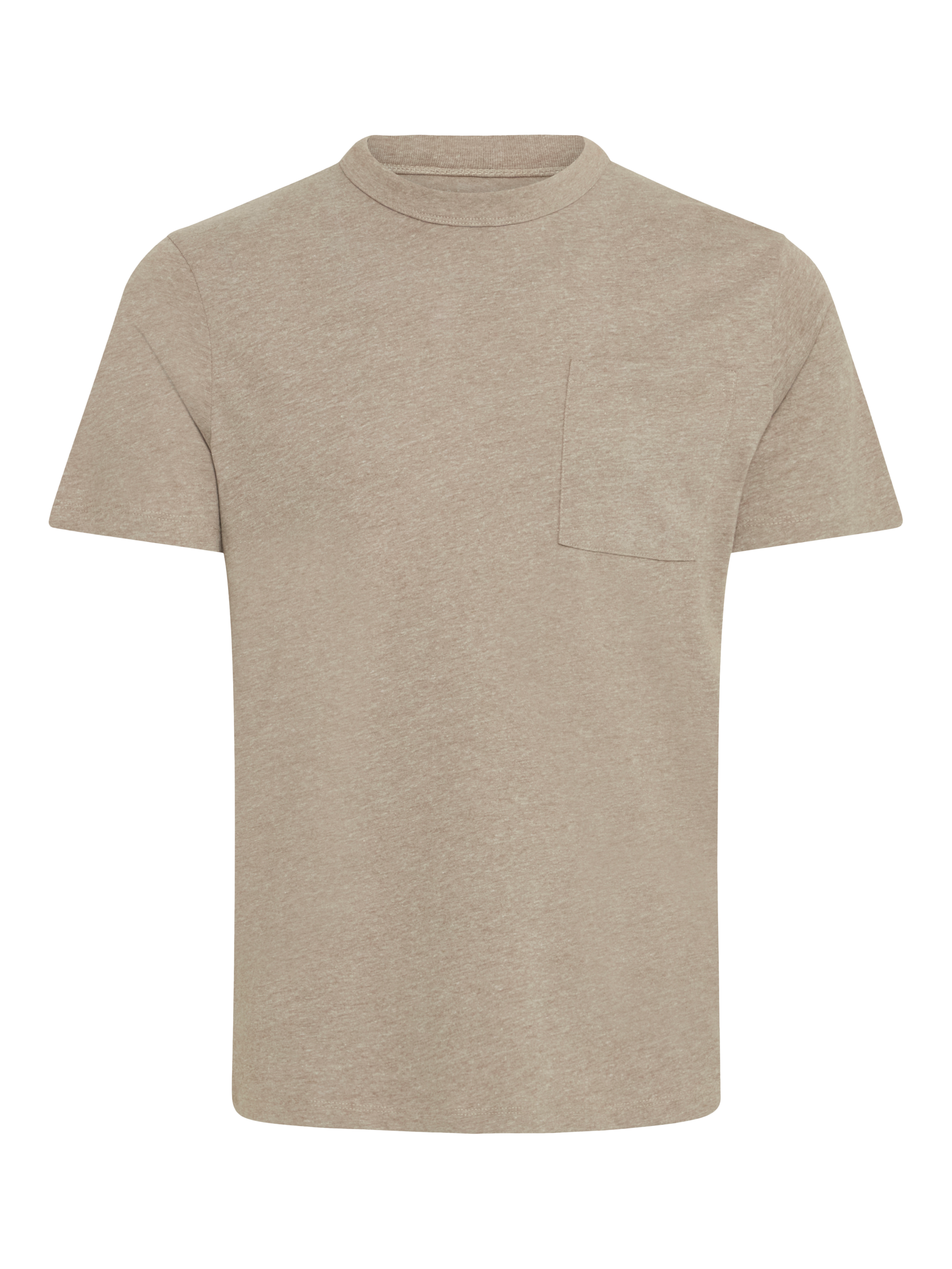 Product image 5 of 7, which shows Casual Friday Jasper Cotton Regular Fit Short Sleeve T-Shirt, Mid Brown, M