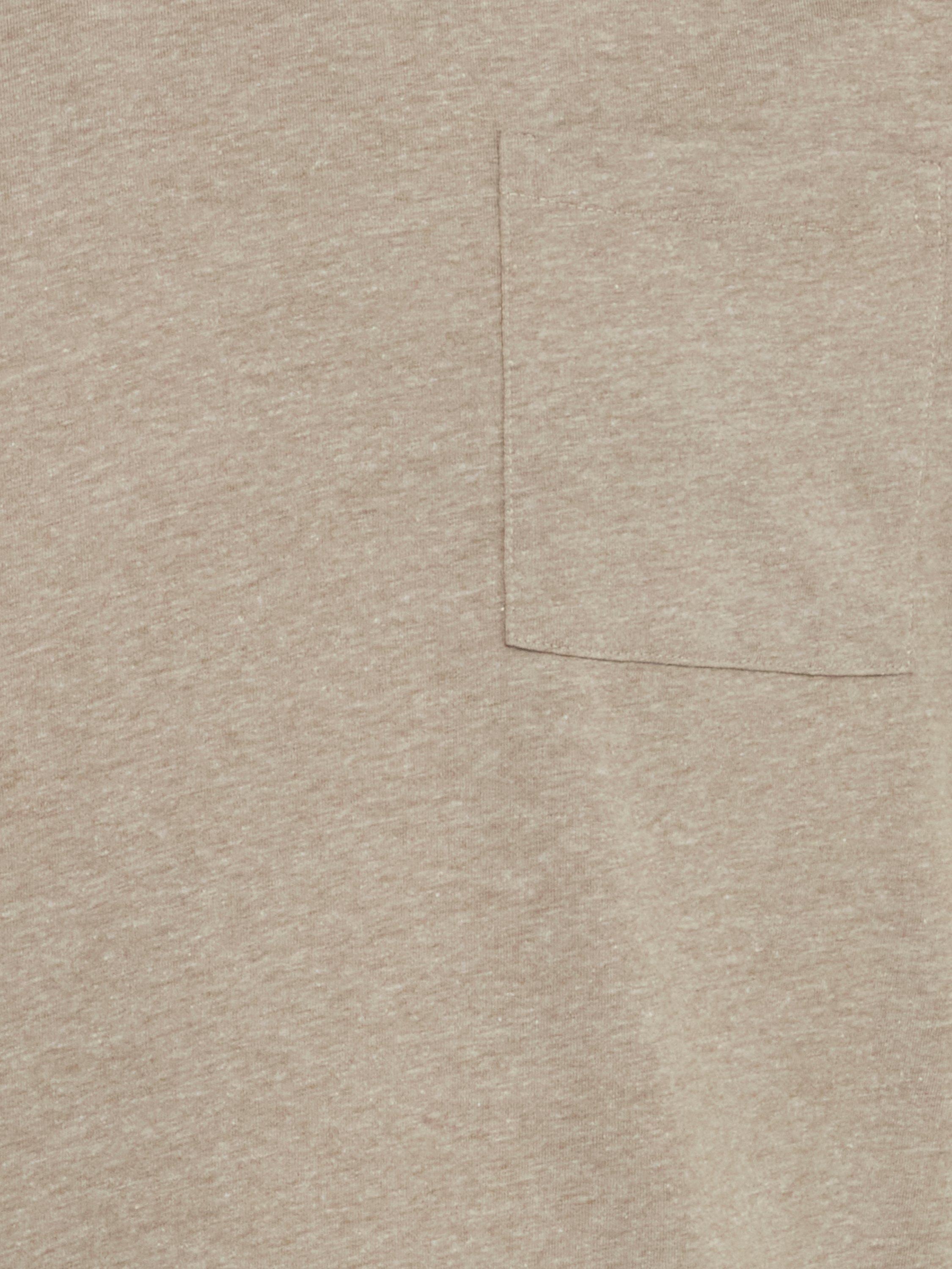 Product image 7 of 7, which shows Casual Friday Jasper Cotton Regular Fit Short Sleeve T-Shirt, Mid Brown, M