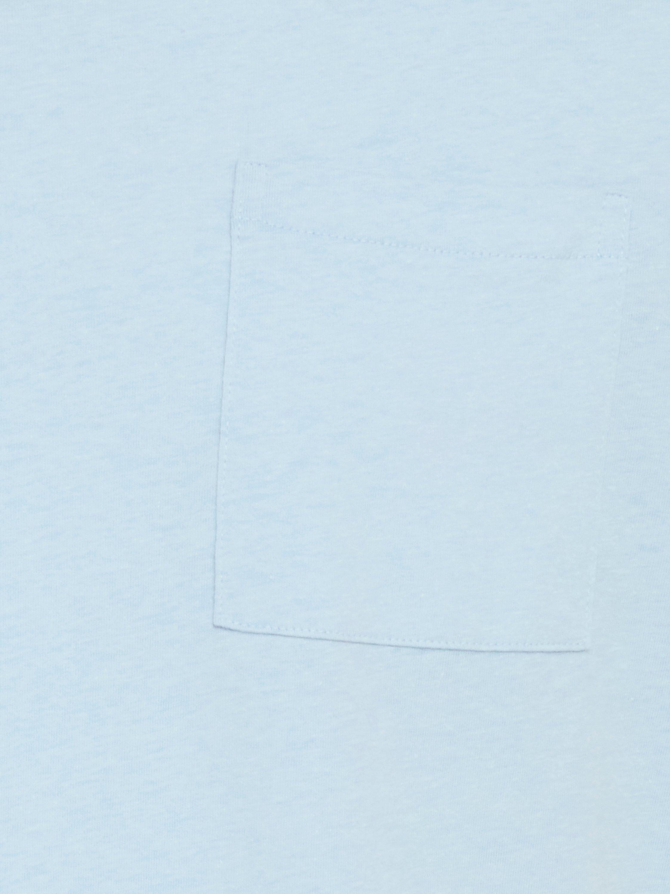 Product image 7 of 7, which shows Casual Friday Jasper Cotton Regular Fit Short Sleeve T-Shirt, Mid Blue, S