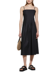 SISLEY Crisscross Poplin Midi Dress