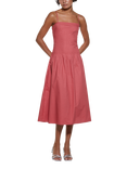 SISLEY Crisscross Poplin Midi Dress