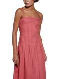SISLEY Crisscross Poplin Midi Dress