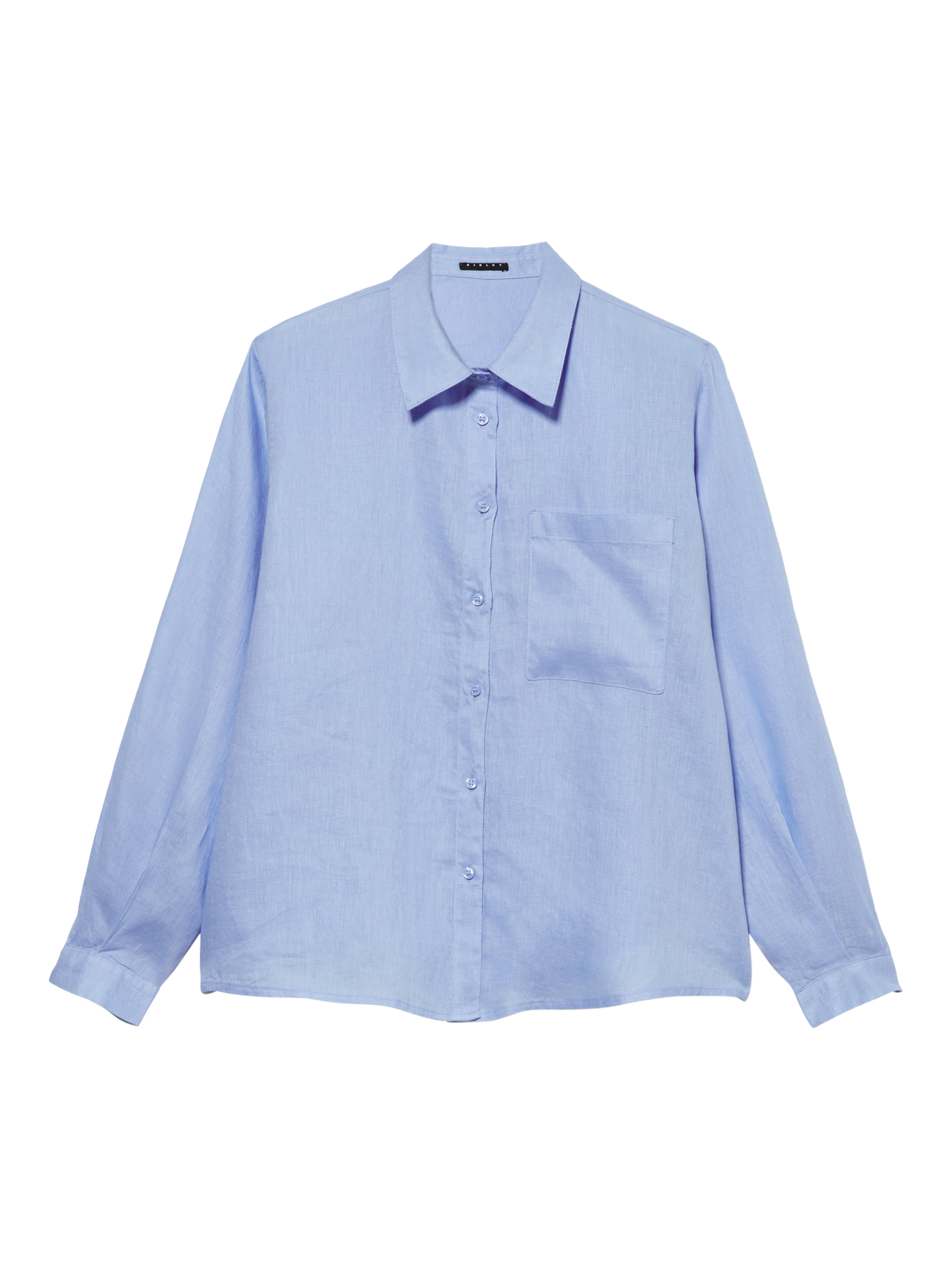 Product image 3 of 3, which shows SISLEY Patch Pocket Pure Sleeve Shirt, Blue, XS