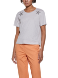 SISLEY Star Crew Neck T-Shirt, Grey