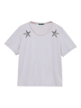 SISLEY Star Crew Neck T-Shirt, Grey