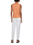 SISLEY V-Neck Jersey Vest Top, Orange