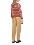 SISLEY Relaxed Cropped Pure Linen Trousers, Beige