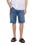 SISLEY Denim Bermuda Shorts, Blue