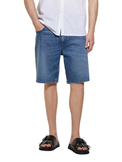 SISLEY Denim Bermuda Shorts, Blue, Blue