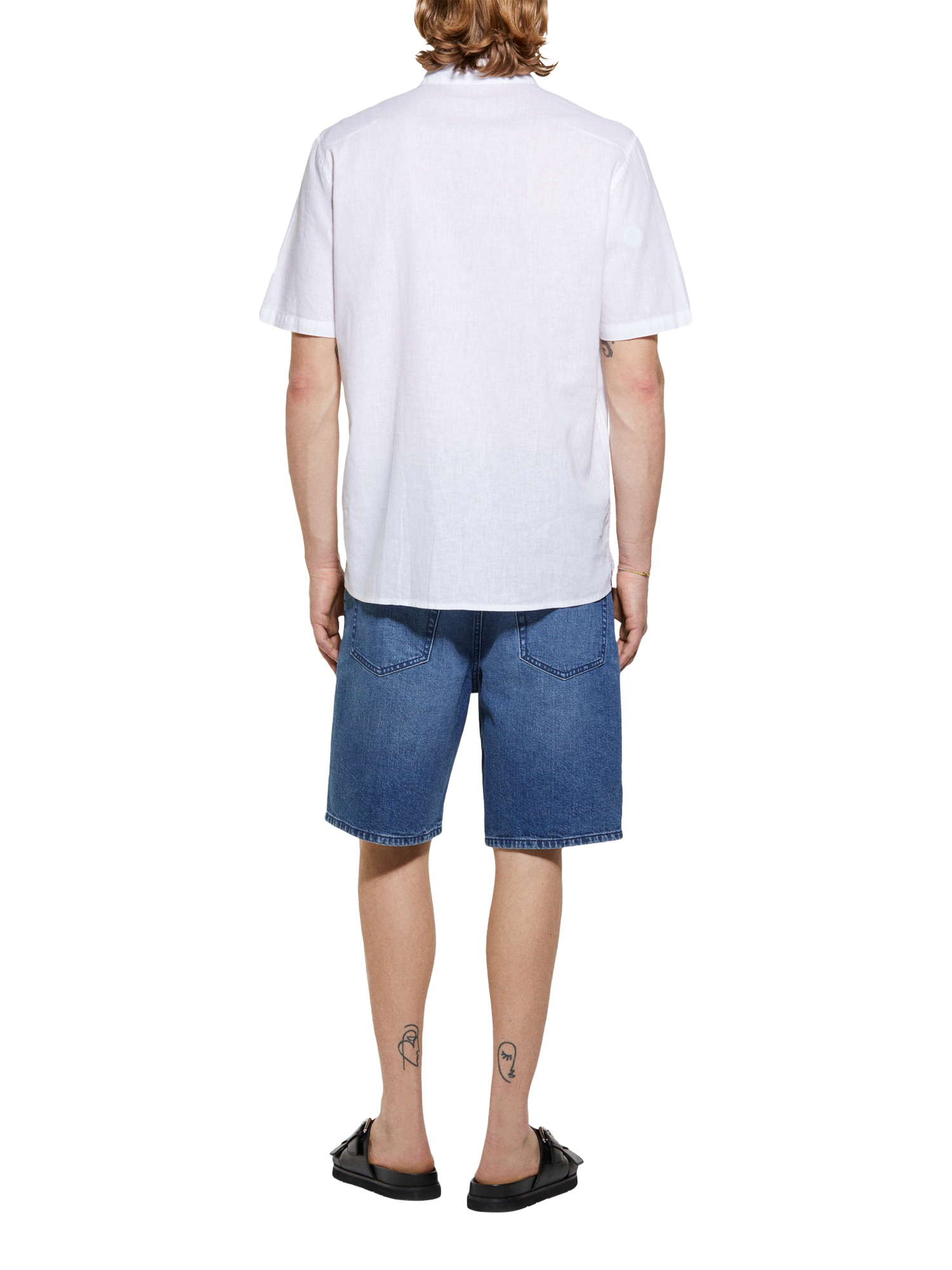 Product image 2 of 6, which shows SISLEY Denim Bermuda Shorts, Blue, 30S