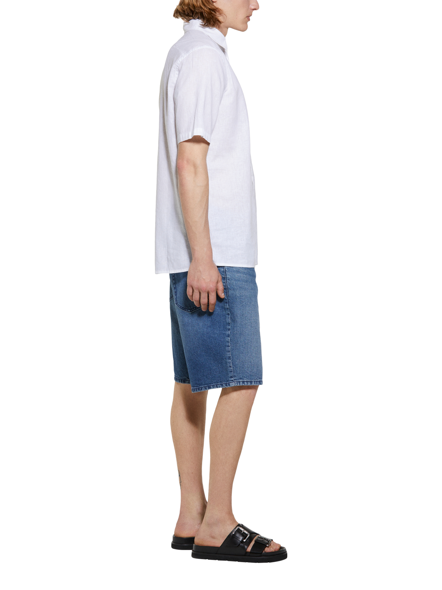 Product image 4 of 6, which shows SISLEY Denim Bermuda Shorts, Blue, 30S
