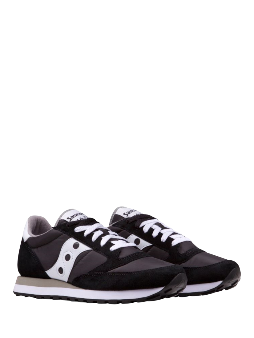 Product image 2 of 5, which shows Saucony Jazz Original Lace Up Trainers, Black/White, EU38.5