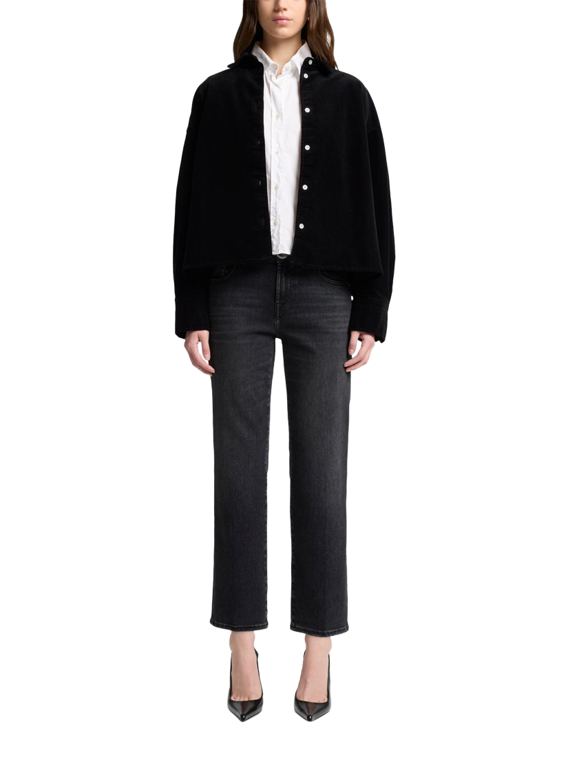 Product image 3 of 6, which shows 7 For All Mankind Calie Straight Ankle Jeans, Bottomline, 32