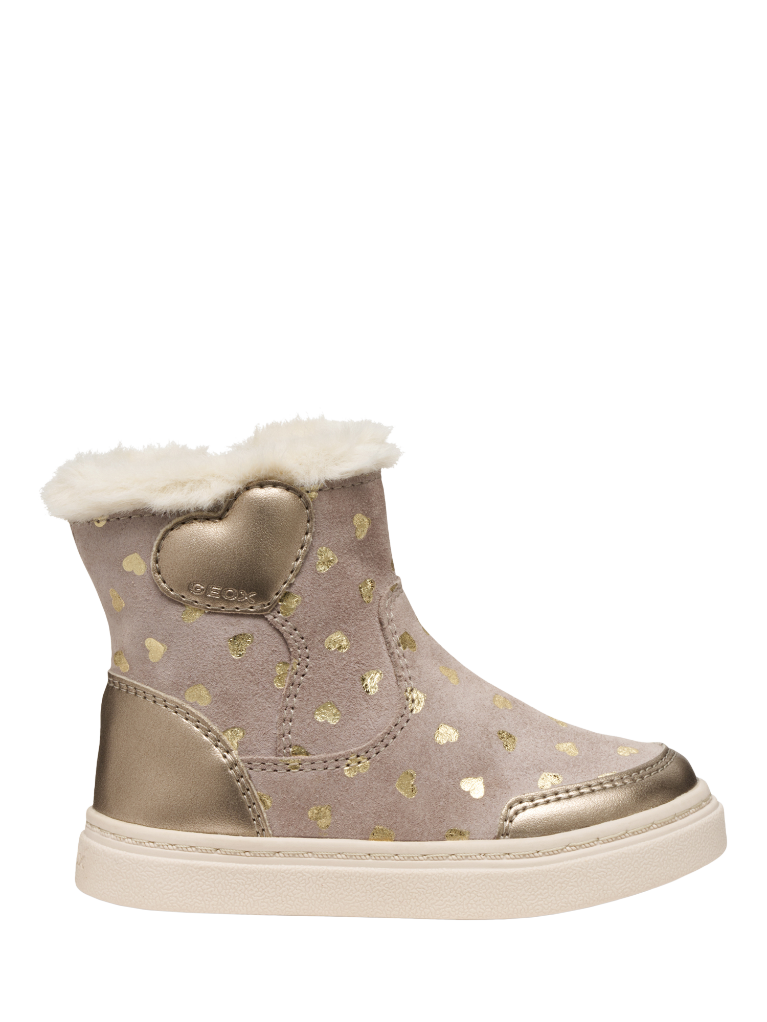 Product image 1 of 6, which shows Geox Kids' Nashik Suede Ankle Boots, Dark Beige, EU20