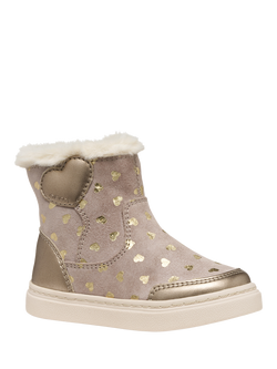 Geox Kids' Nashik Suede Ankle Boots - view 2, Dark Beige