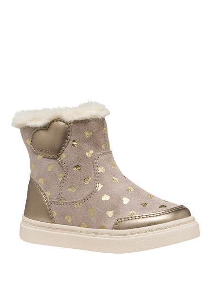 Geox Kids' Nashik Suede Ankle Boots - view 2, Dark Beige