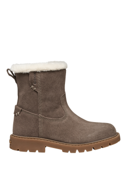 Geox Kids' Shaylax Suede Winter Ankle Boots, Smoke Grey