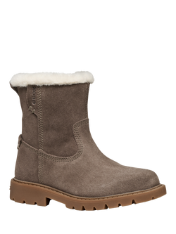Geox Kids' Shaylax Suede Winter Ankle Boots - view 2, Smoke Grey