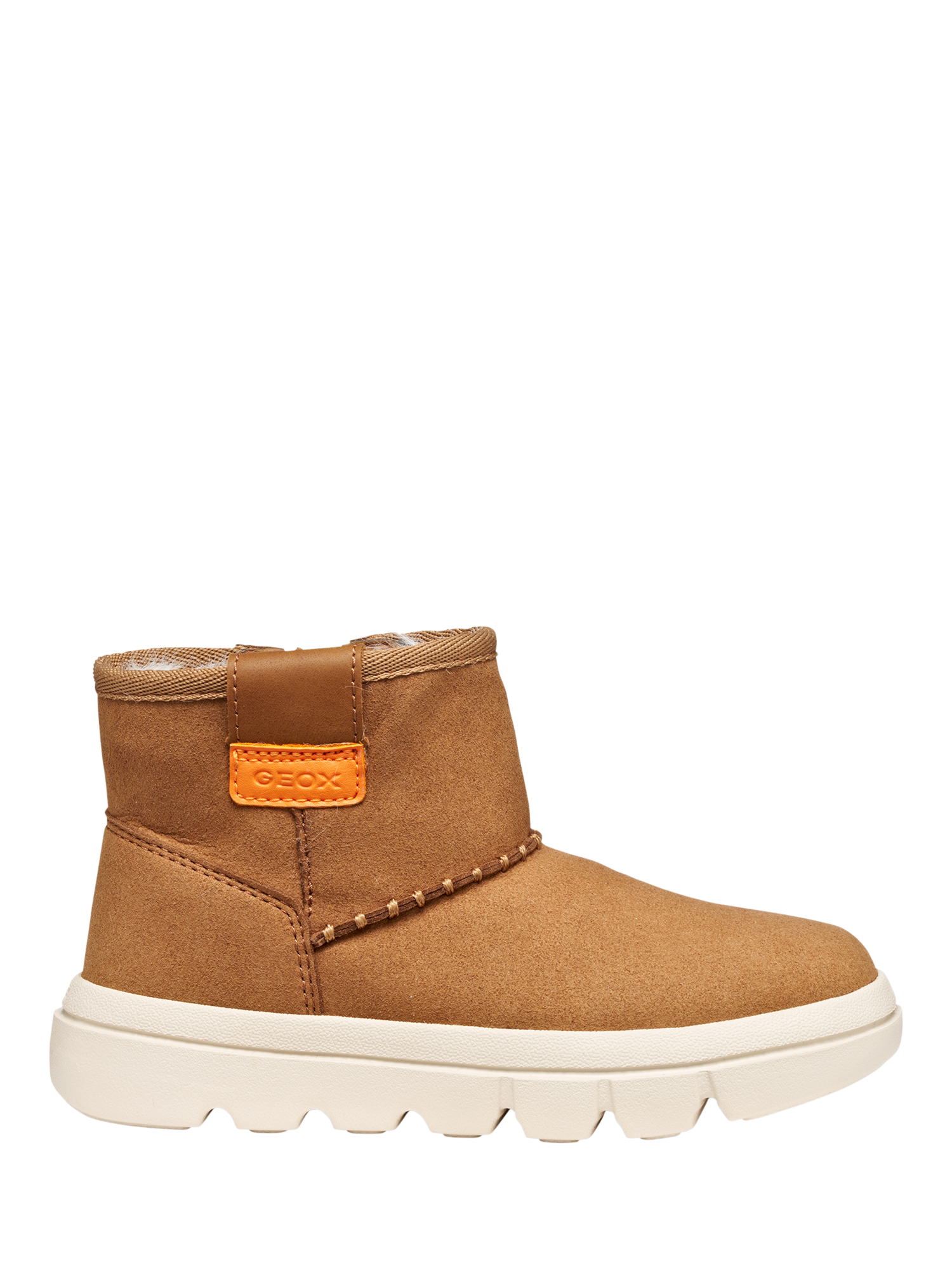 Product image 1 of 10, which shows Geox Kids' Willaboom Zipped Ankle Boots, Whisky, EU24