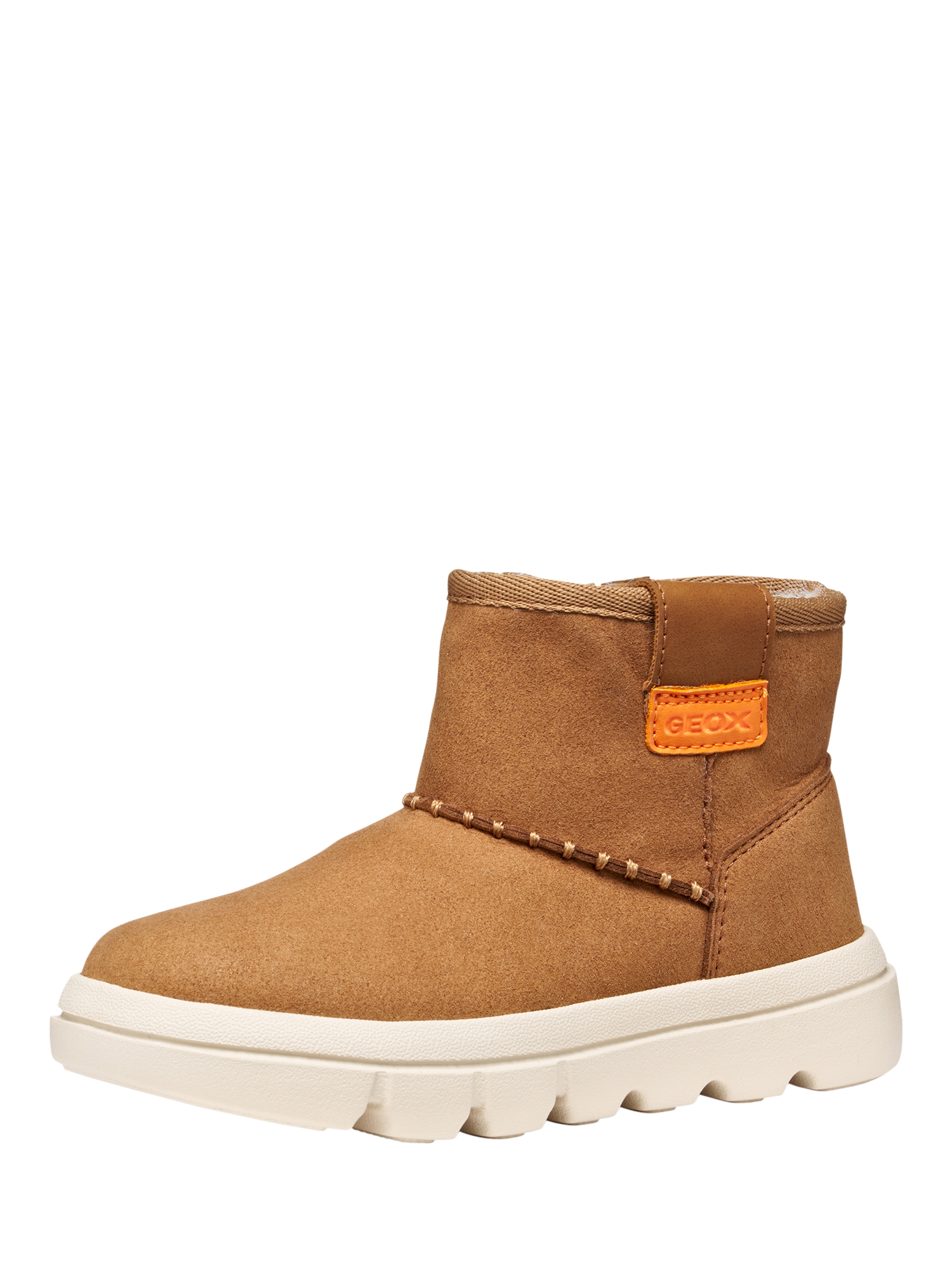 Product image 2 of 10, which shows Geox Kids' Willaboom Zipped Ankle Boots, Whisky, EU24