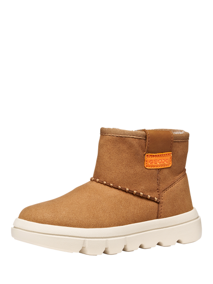 Geox Kids' Willaboom Zipped Ankle Boots - view 2, Whisky