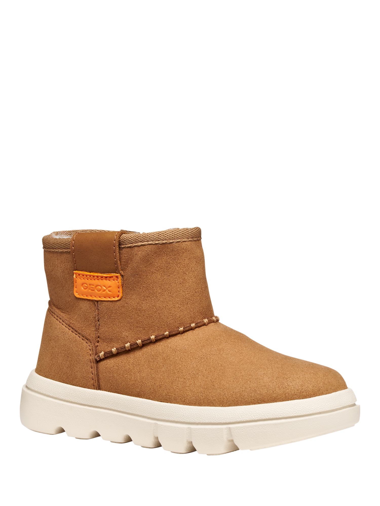 Product image 5 of 10, which shows Geox Kids' Willaboom Zipped Ankle Boots, Whisky, EU24