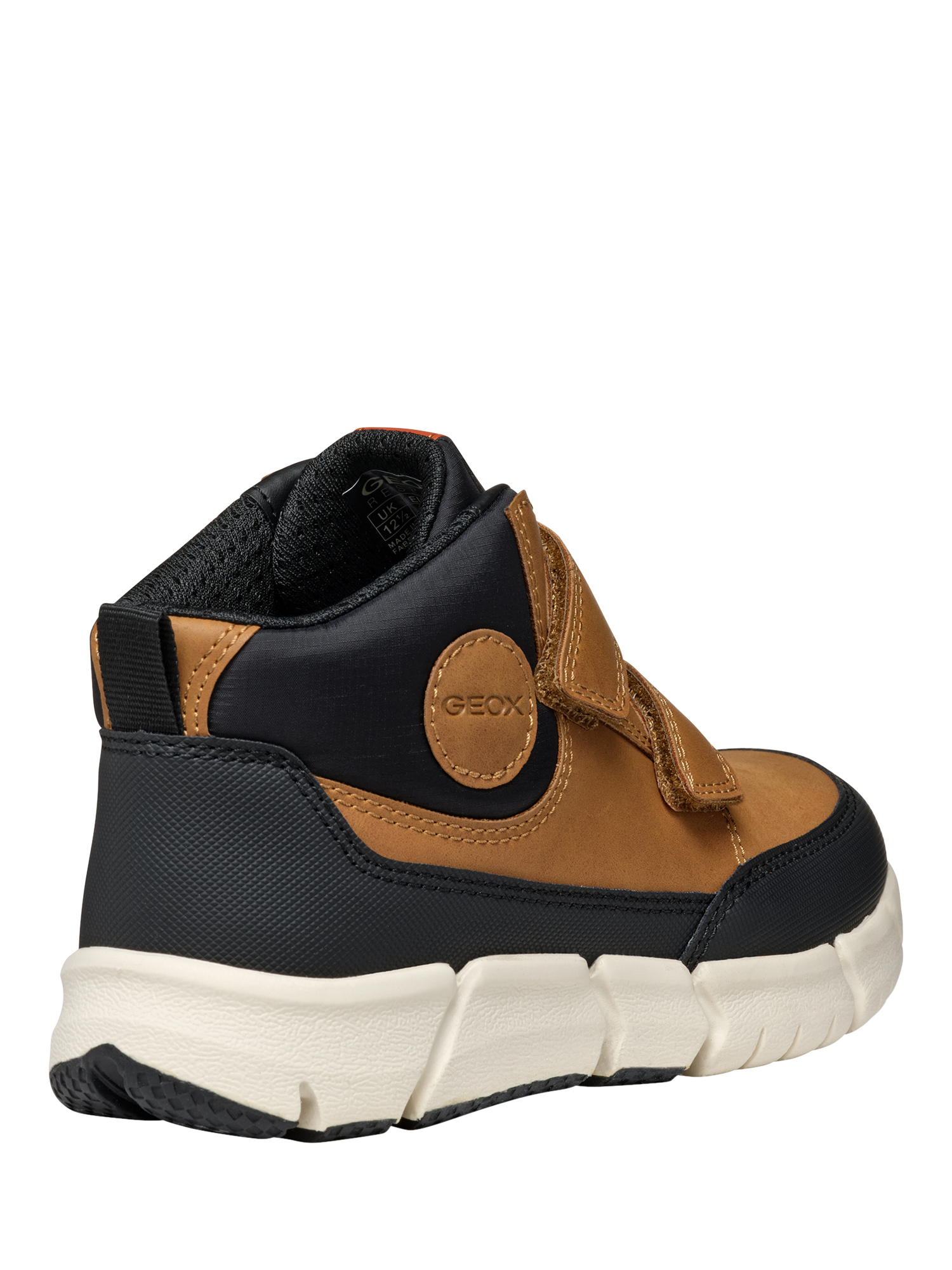 Product image 7 of 10, which shows Geox Kids' Flexyper Nubuck Leather Ankle Boots, Light Brown, EU34