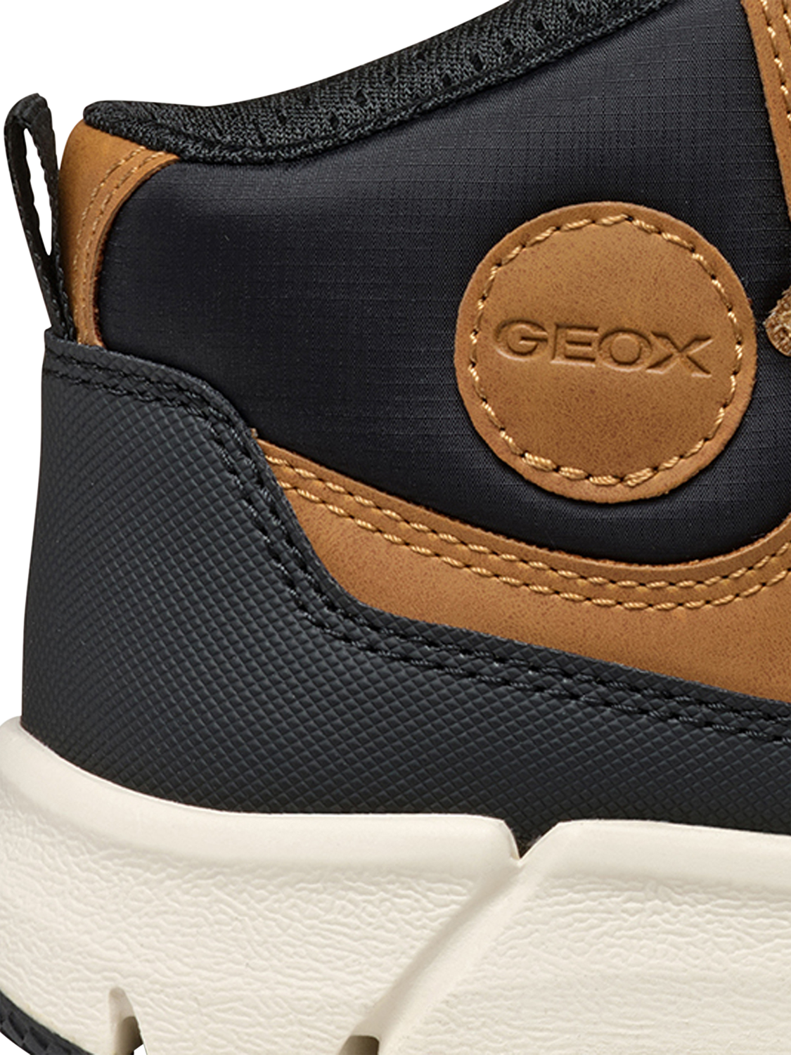 Product image 10 of 10, which shows Geox Kids' Flexyper Nubuck Leather Ankle Boots, Light Brown, EU34