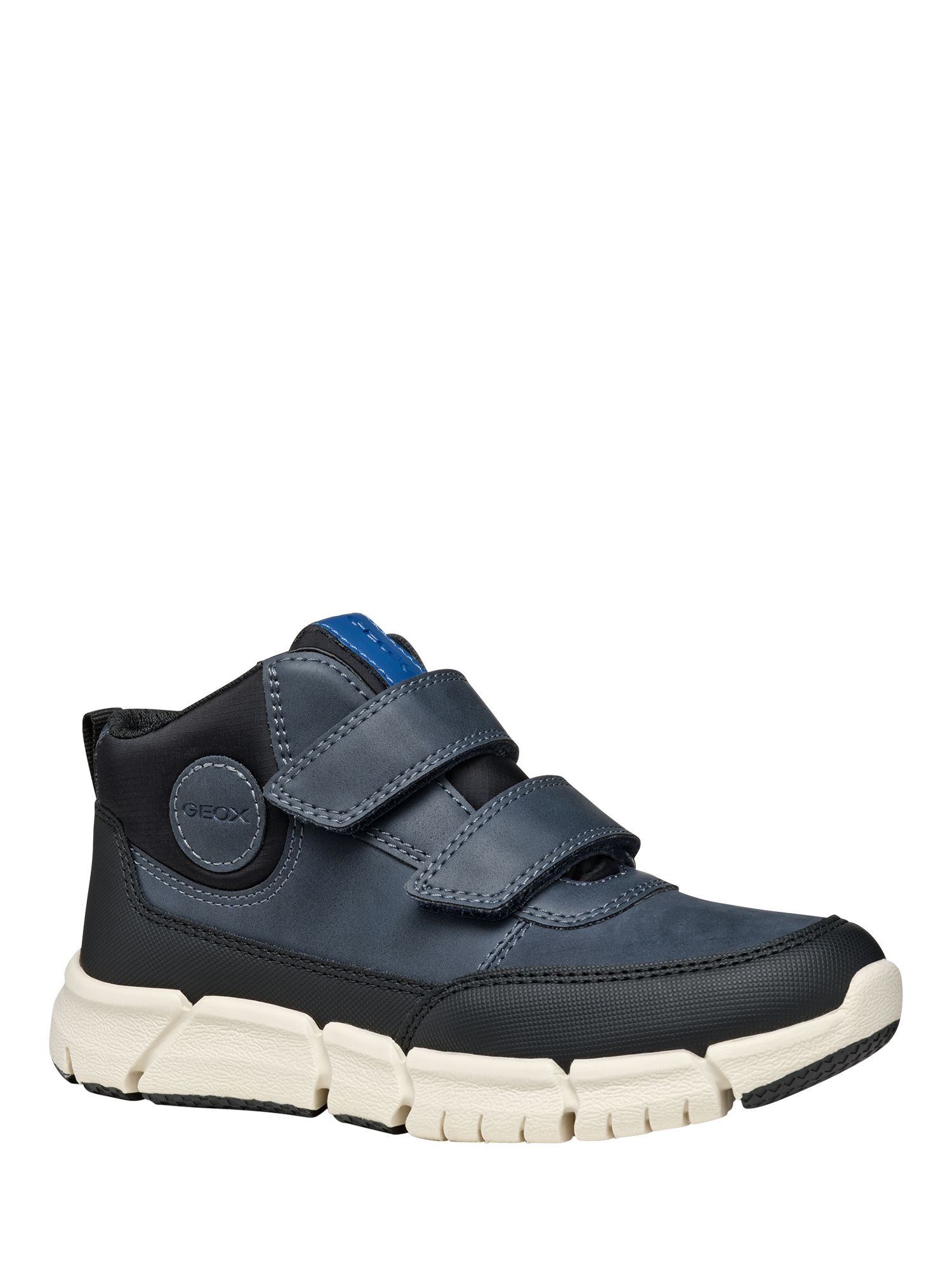 Product image 5 of 10, which shows Geox Kids' Flexyper Nubuck Leather Ankle Boots, Navy, EU38