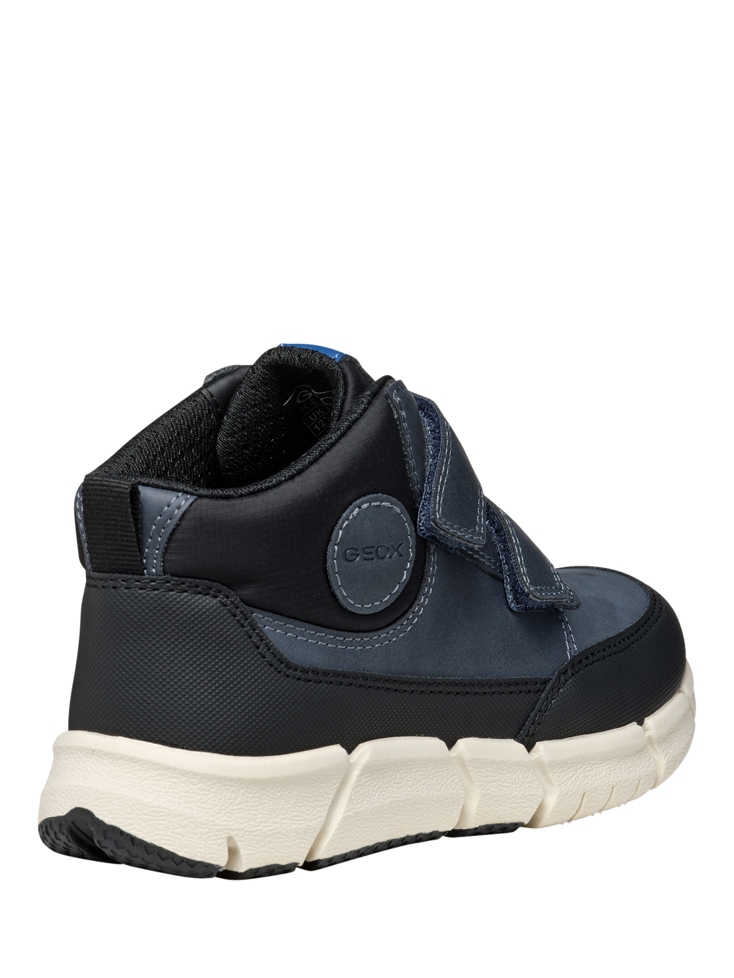Product image 7 of 10, which shows Geox Kids' Flexyper Nubuck Leather Ankle Boots, Navy, EU38