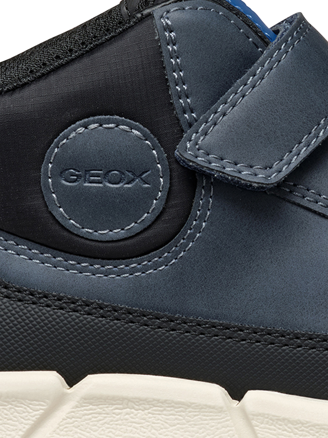 Product image 10 of 10, which shows Geox Kids' Flexyper Nubuck Leather Ankle Boots, Navy, EU38