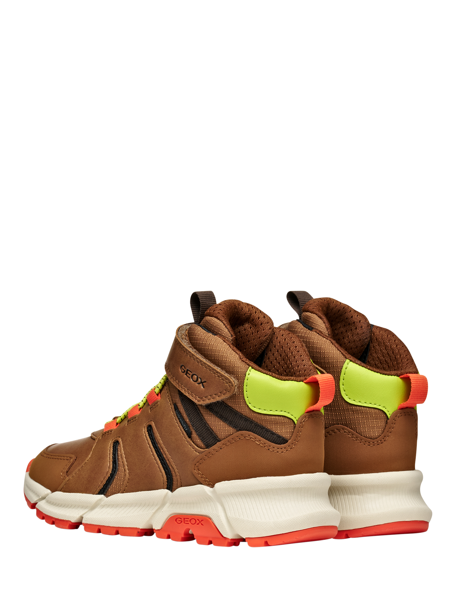 Product image 4 of 10, which shows Geox Kids' Flexyper Plus ABX Ankle Boots, Brown/Orange, EU28