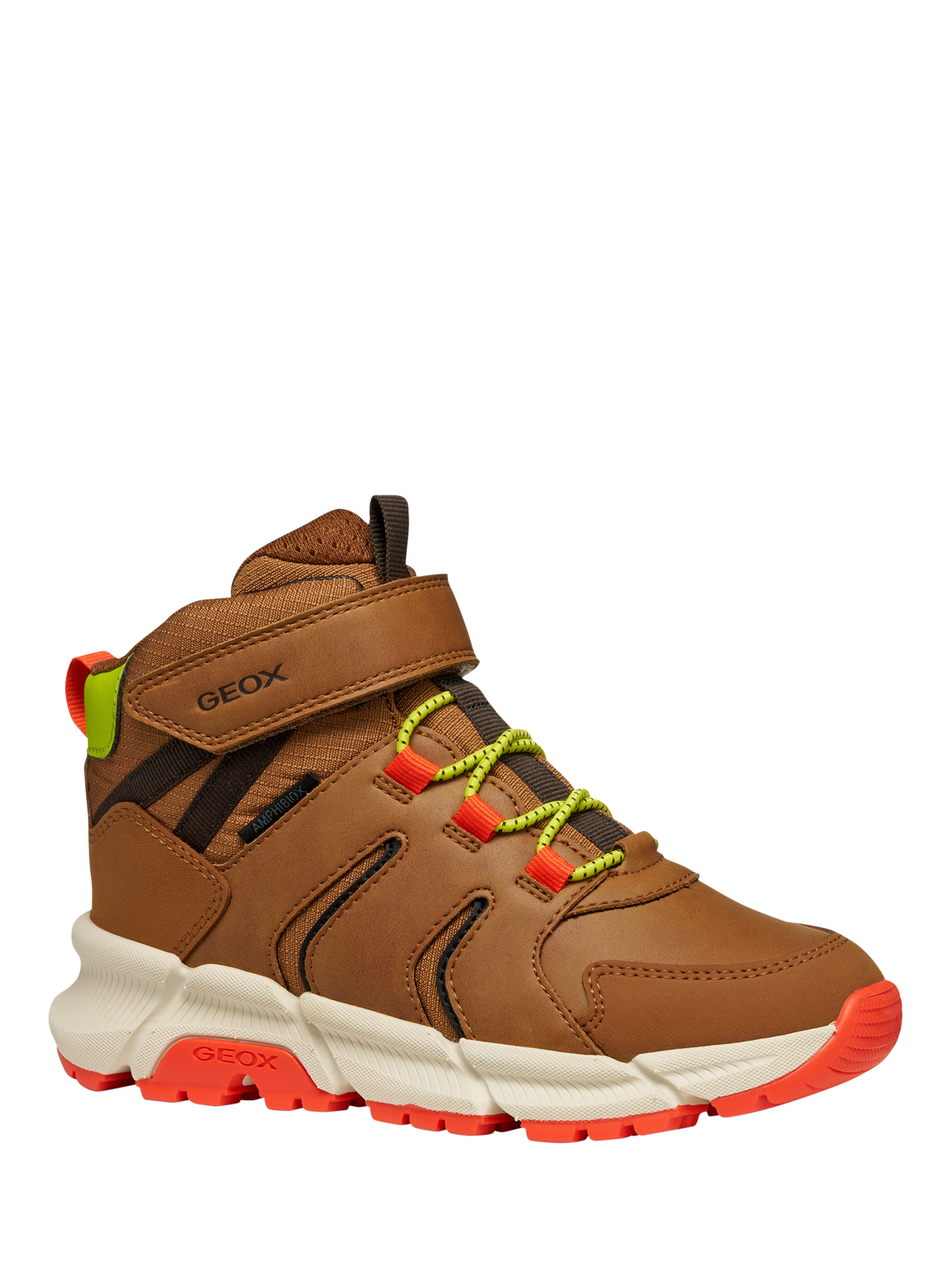 Product image 5 of 10, which shows Geox Kids' Flexyper Plus ABX Ankle Boots, Brown/Orange, EU28