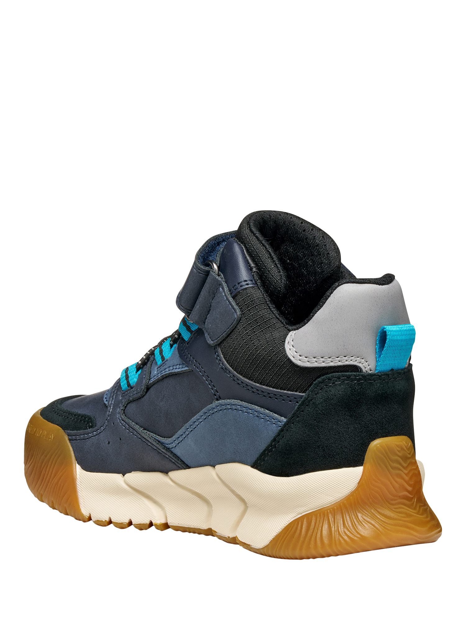 Product image 3 of 6, which shows Geox Kids' Flexyper Pro ABX Ankle Boots, Denim/Black, EU28