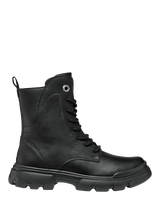 Kids Phaolae Patent Breathable Ankle Boots, Black, Geox | La Redoute