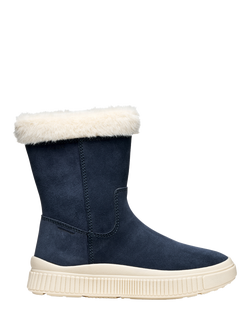 Geox Kids' Laquinny Suede Boots, Navy