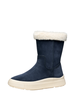 Geox Kids' Laquinny Suede Boots - view 2, Navy