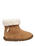 Geox Kids' Macchia Suede Faux Fur Boots, Whisky