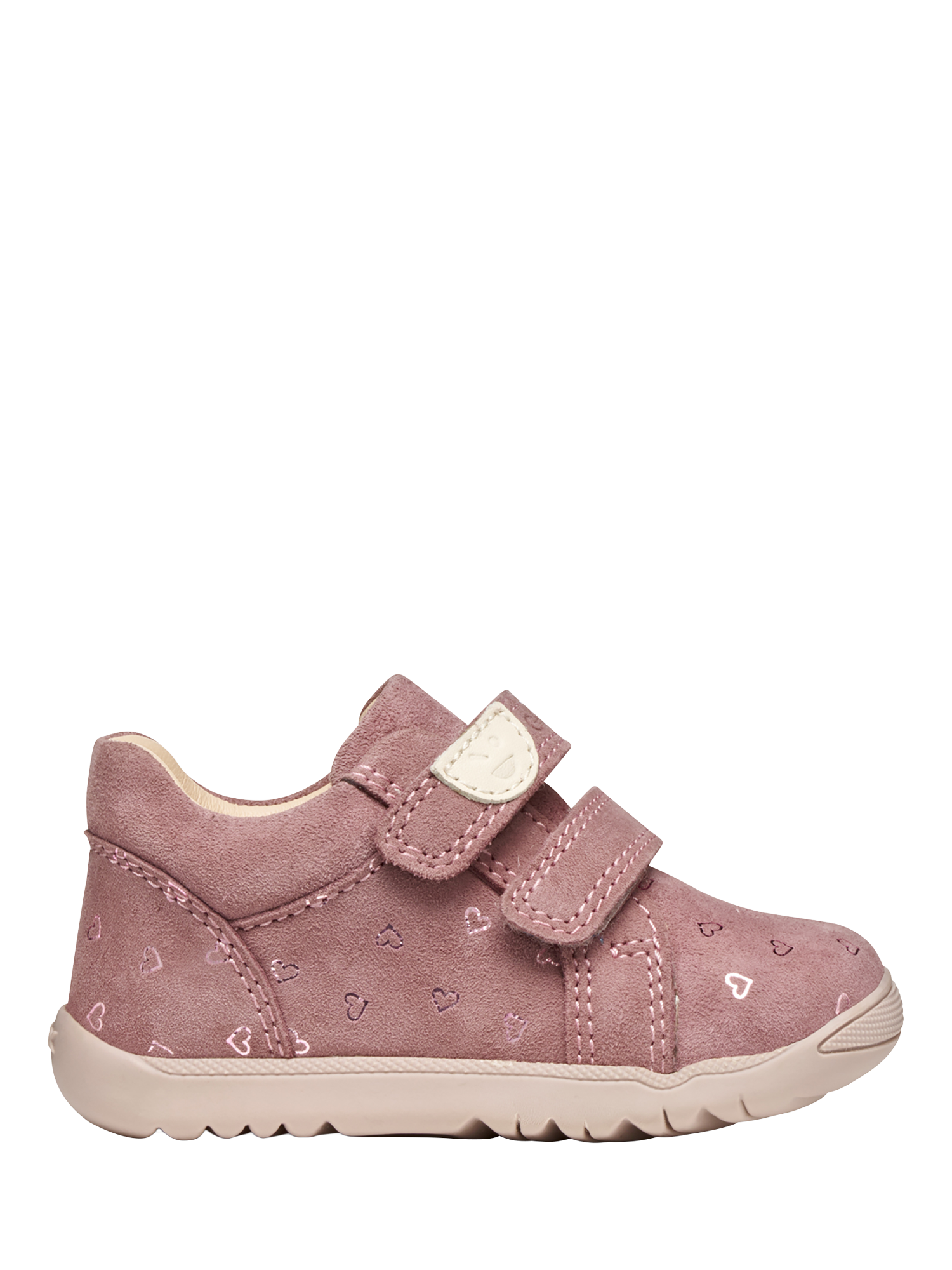 Product image 1 of 6, which shows Geox Kids' Macchia Suede Shoes, Rose, EU18